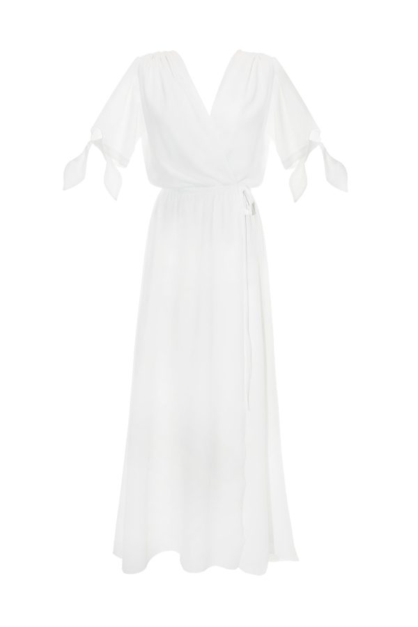 vestido gasa blanco Nana dress pure