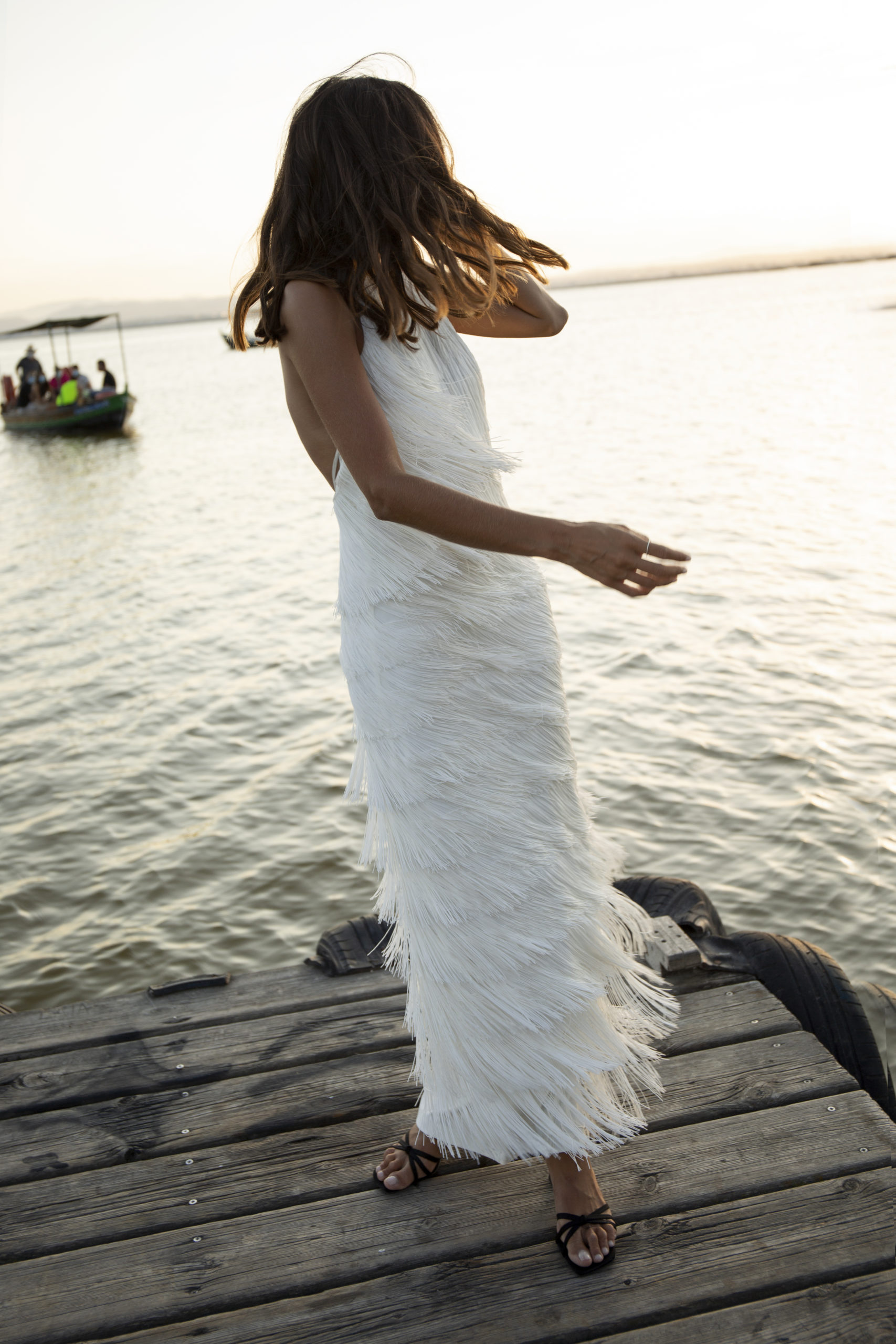 LONG ALBA white dress - Womance